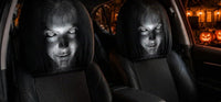 Ghost Face Scary Car Headrest Covers