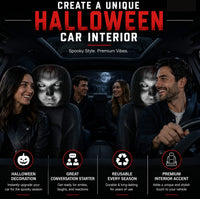 Ghost Face Scary Car Headrest Covers