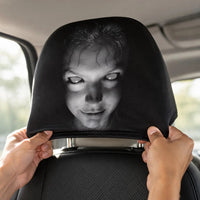 Ghost Face Scary Car Headrest Covers